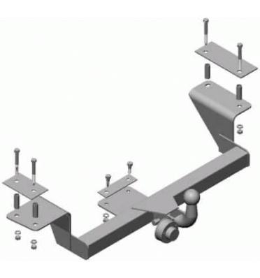 Фаркоп (ТСУ) ВАЗ 2170 Lada Priora Седан 2007-2011 сварной крюк Трейлер