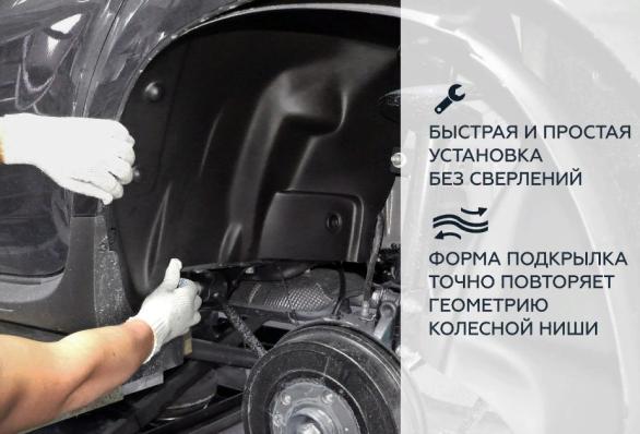 Подкрылки (локеры) для Mercedes-Benz 207-310 передняя пара Нор Пласт