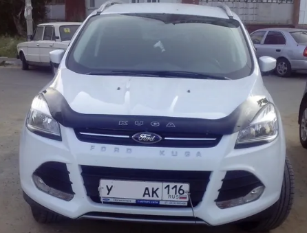 Дефлектор капота (мухобойка) FORD Kuga с 2013-2016 г.в. (Форд Куга) Вип Тюнинг