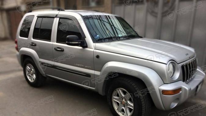 Дефлекторы окон (ветровики) Jeep Liberty 2007/Patriot 2007 (Джип Либерти) Кобра Тюнинг