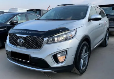 Дефлектор капота (мухобойка) KIA Sorento Prime (UM) с 2014 г.в. (Киа Соренто) Вип Тюнинг